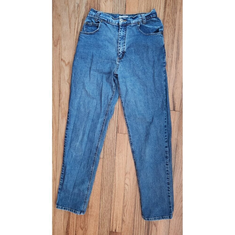 Coldwater Creek Jeans Straight Leg High Rise Medium Wash Denim Sz 6 Mom Flex Vtg - Picture 1 of 9